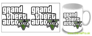 Grand Theft Auto 5 (GTA 5) - Logo White (hrnček)